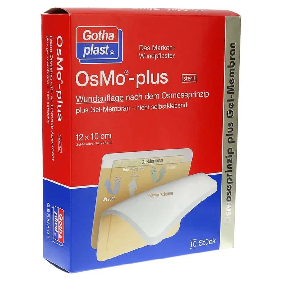OSMO PLUS Wundauflage 10x12 cm steril 10 St