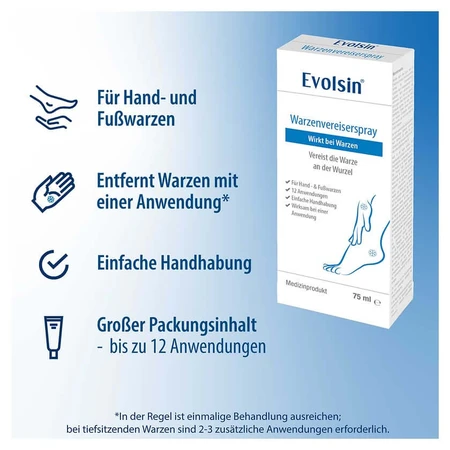 Evolsin wart freezing spray 75 ml