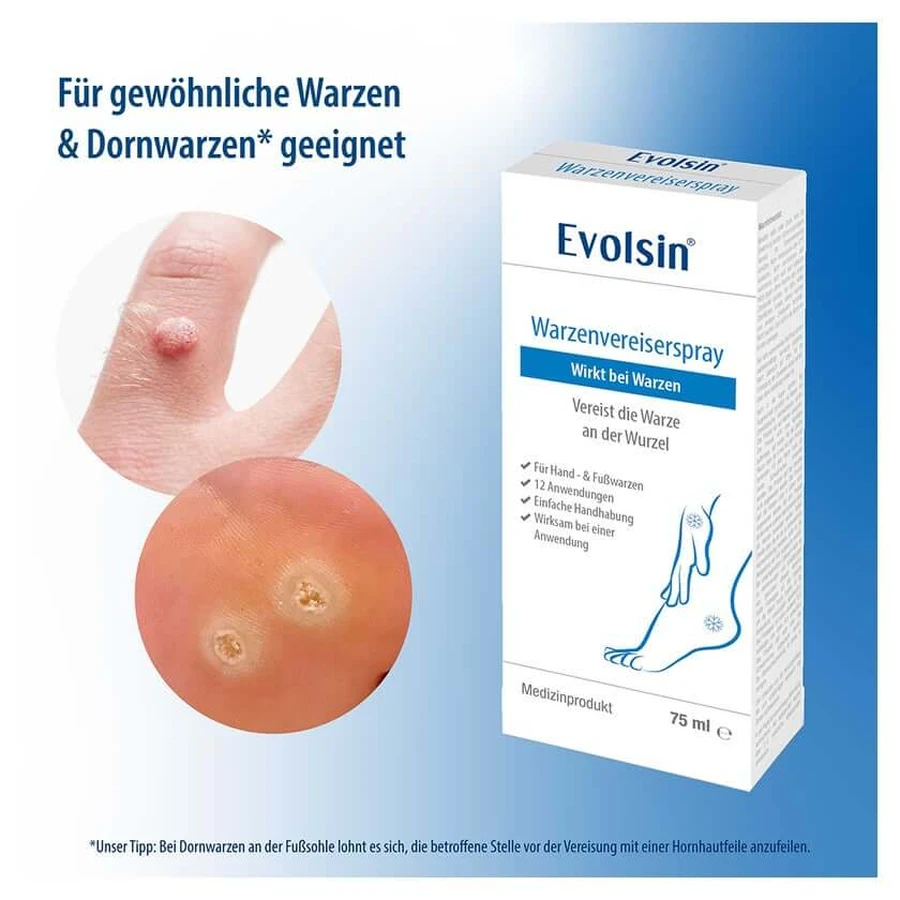 Evolsin wart freezing spray 75 ml