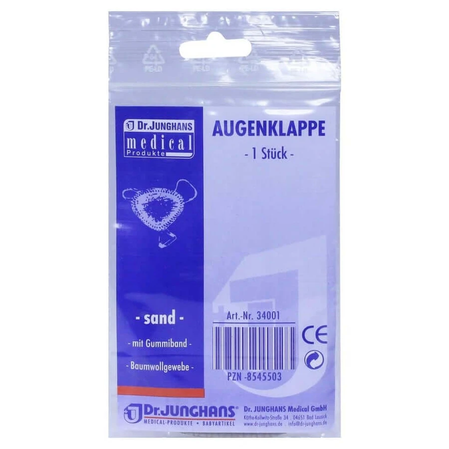 Eye patch with elastic band sand 1 pc