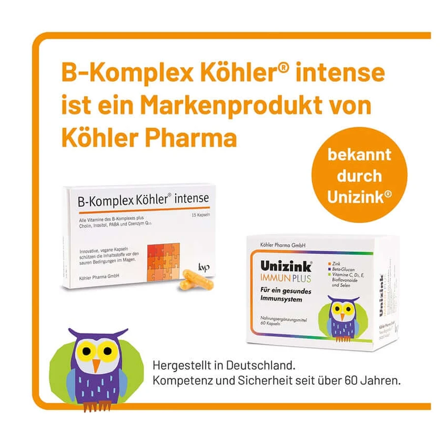 B-complex Köhler Intense Capsules 15 Capsules