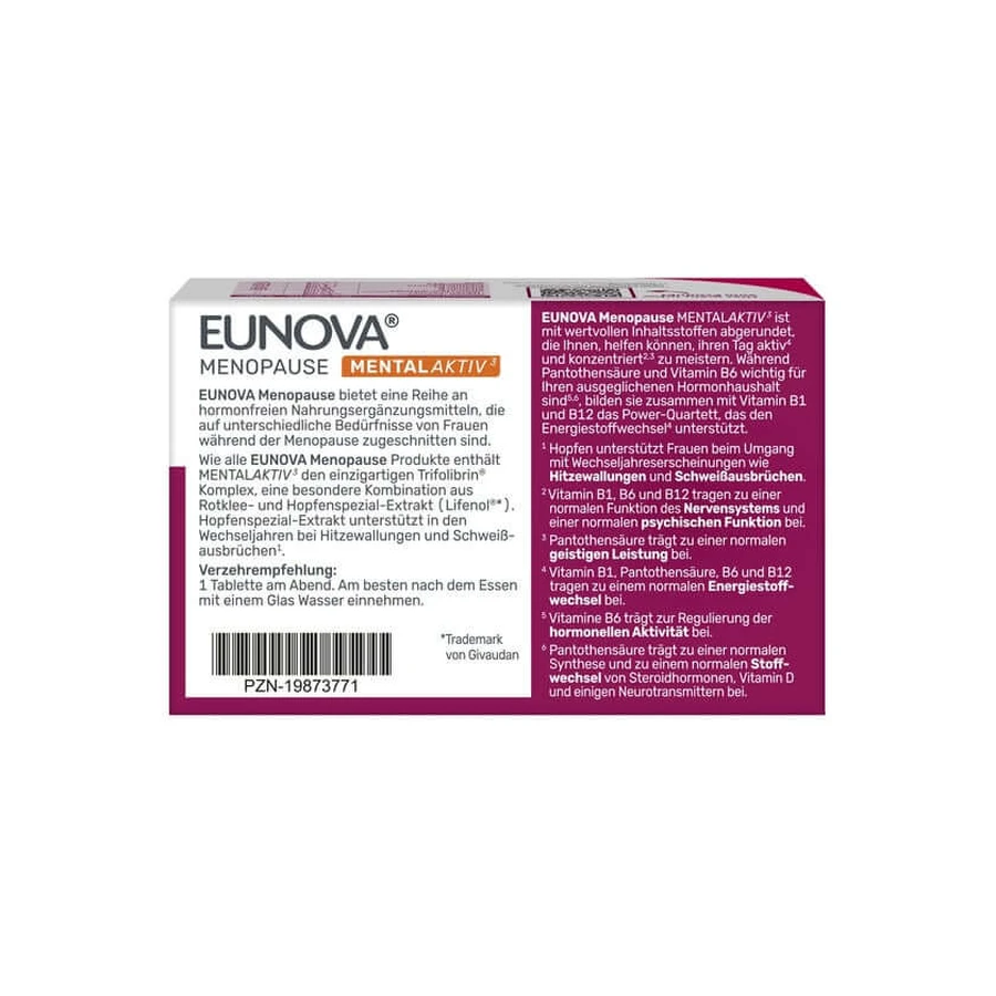 EUNOVA MENOPAUSE MENTAL ACTIVE 30 pcs.