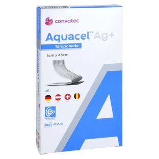 Aquacel Ag+ 1x45 cm Tamponades 5 stuks