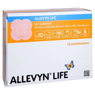 Allevyn Life 10.3x10.3 cm silicone foam 10 pcs.