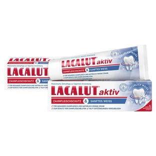 LACALUT goma activa y crema blanca 2X75 ml