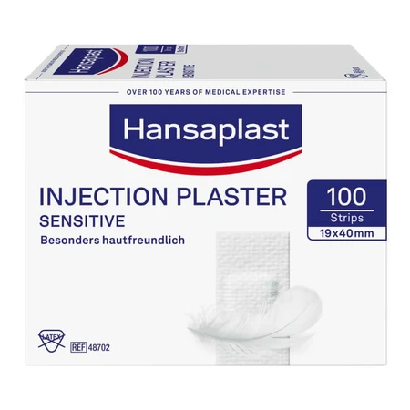 Hansaplast Sensitive injection plaster, 4 x 1.9cm, 100 pcs.