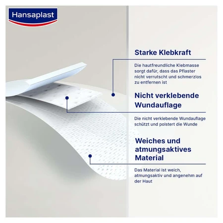 Hansaplast Sensitive injection plaster, 4 x 1.9cm, 100 pcs.
