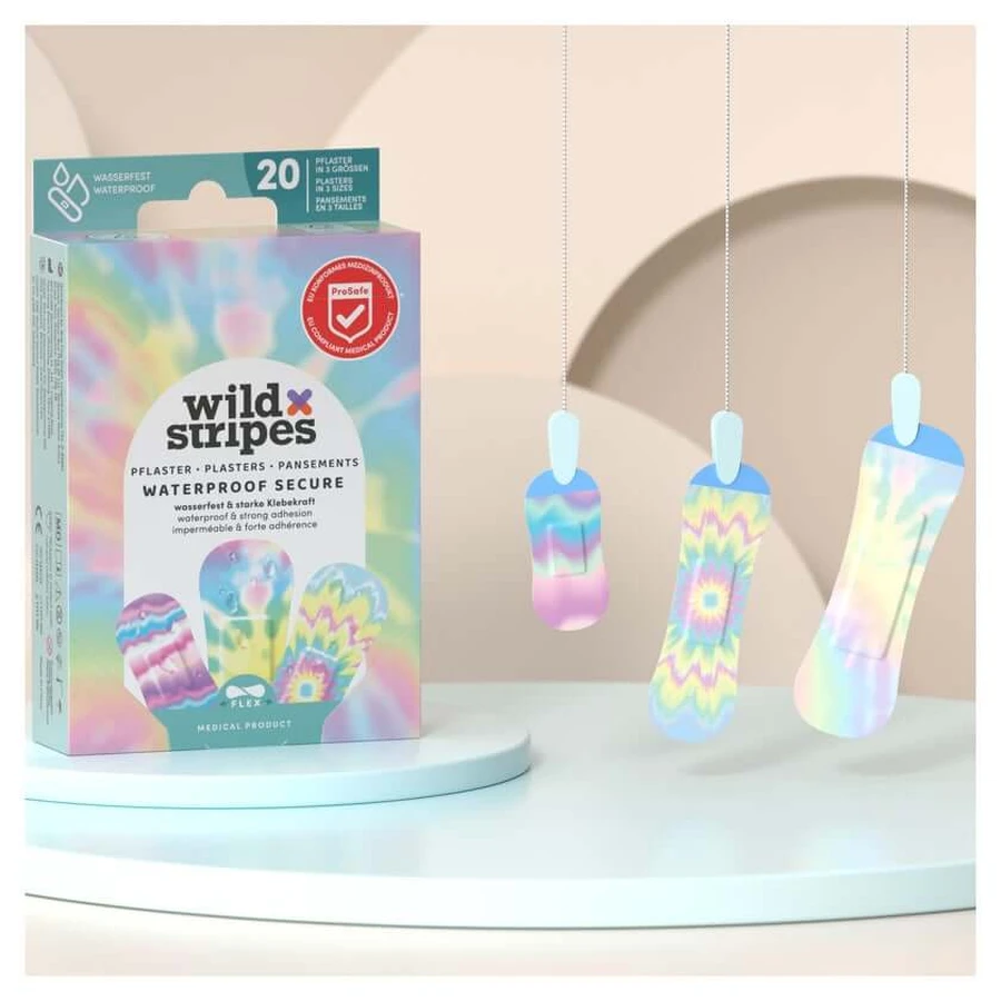 Plâtre imperméable Wild Stripes - Rainbow Edition 20 pcs.