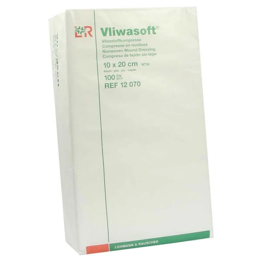 Vliwasoft non-woven compresses non-sterile 10x20 100 pcs.