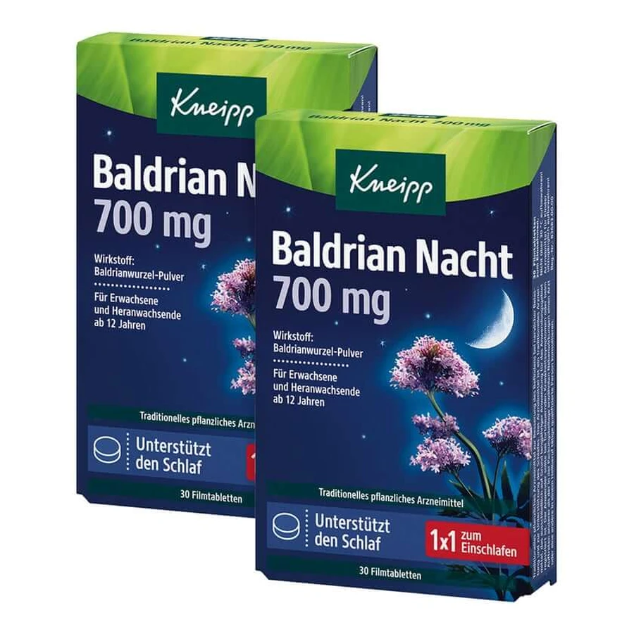 Kneipp® Valerian Night 700 mg double pack 2X30 pcs.