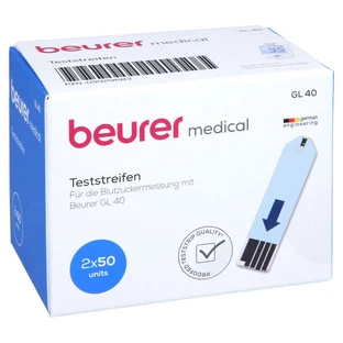 Bandelettes de test de glycémie Beurer GL40 100 pcs.