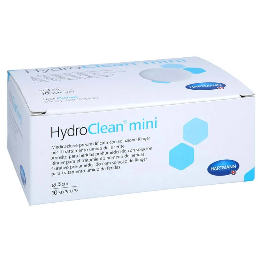 Mini compresas Hydroclean redondas de 3 cm ste 10 unidades