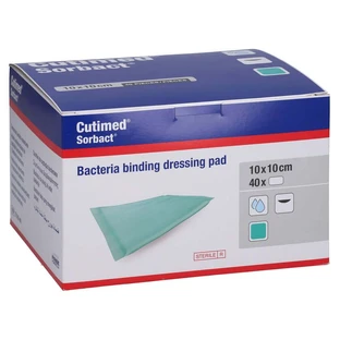 Cutimed Sorbact compresas absorbentes 10x10 cm 40 uds.