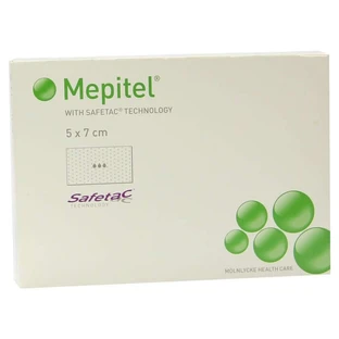 Mepitel silicone mesh bandage 5x7 cm sterile 5 pcs