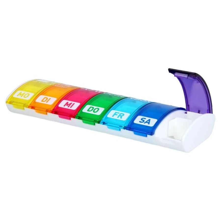Wepa 1x7 boîte hebdomadaire arc-en-ciel/uv-protection+ 1 pc