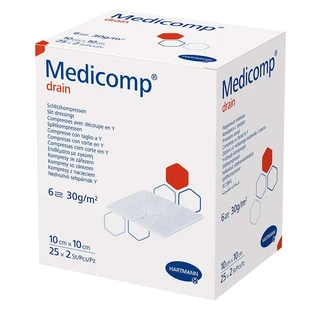 Medicomp Drain fente comp. stérile 10x10 25X2 pcs.