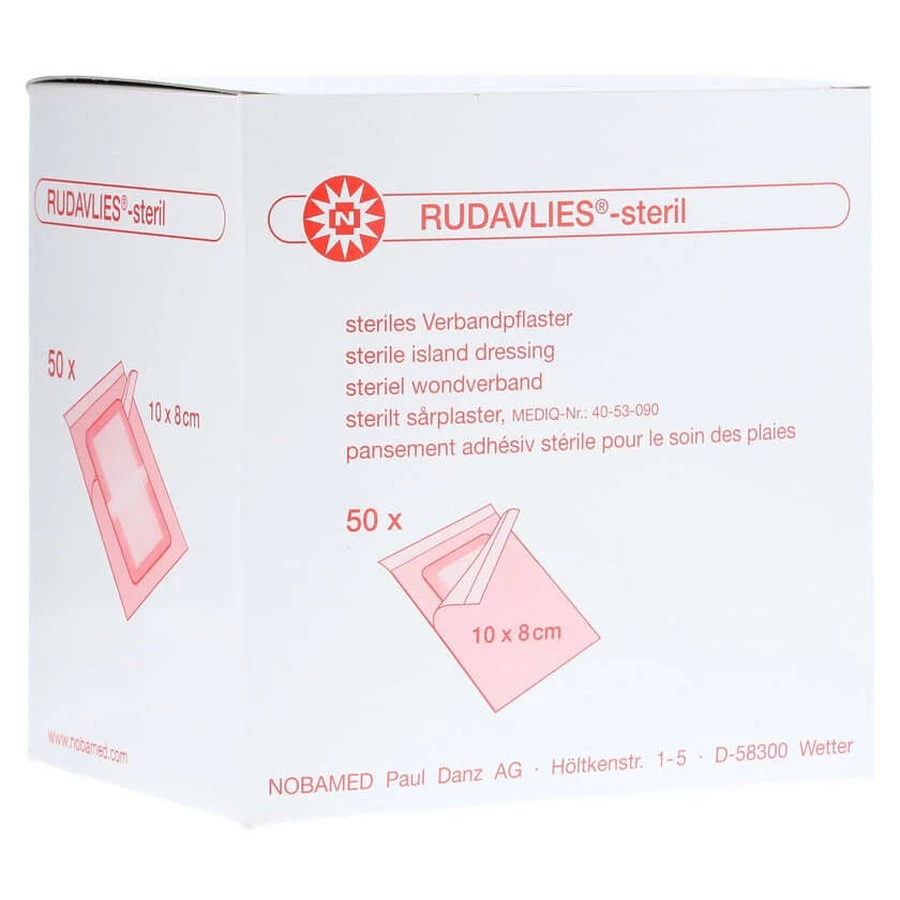 Noba Rudavlies-pansement stérile, 10 x 8 cm 50 pcs.