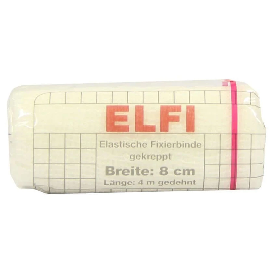 Dracoelfi Elastic fixation bandage 8cmx4m creped 1 pc
