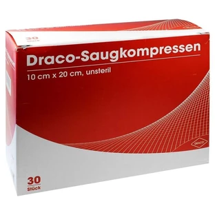 Absorberende kompressen niet-steriel 10x20 cm Draco 30 st.