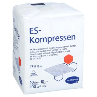 Es-compressen niet-steriel 10x10 cm 8-voudig 100 st.