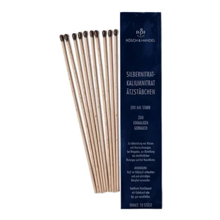 Silver nitrate potassium nitrate etching rods 10x200mm rigid 10 pcs.
