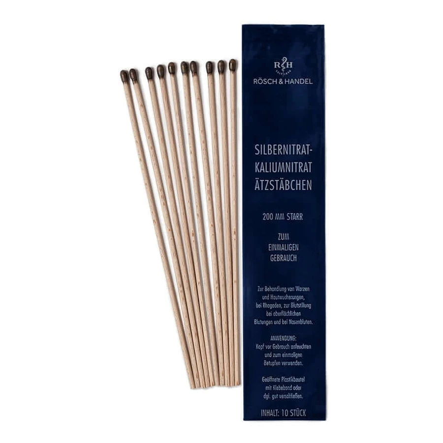 Silver nitrate potassium nitrate etching rods 10x200mm rigid 10 pcs.