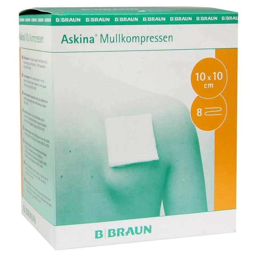 Askina gaaskompressen 10x10cm steriel 25X2 st.