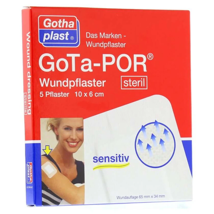 Gota-por Cerotto per ferite sterile 60x100 mm 5 pz.