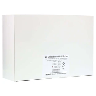 Vendas de gasa elástica 10 cm x 4 m 20 uds.