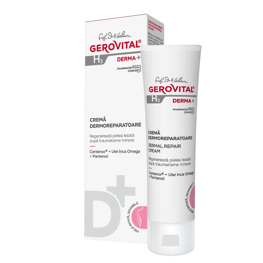 Gerovital H3 Derma+ Crema Reparadora, 50 ml, Farmec
