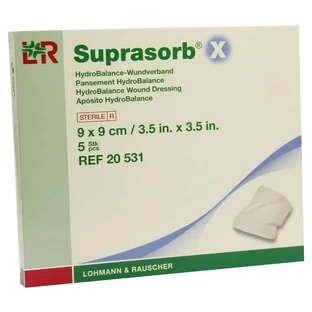 Suprasorb X Hydrobalance wound dressing 9x9 cm 5 pcs.
