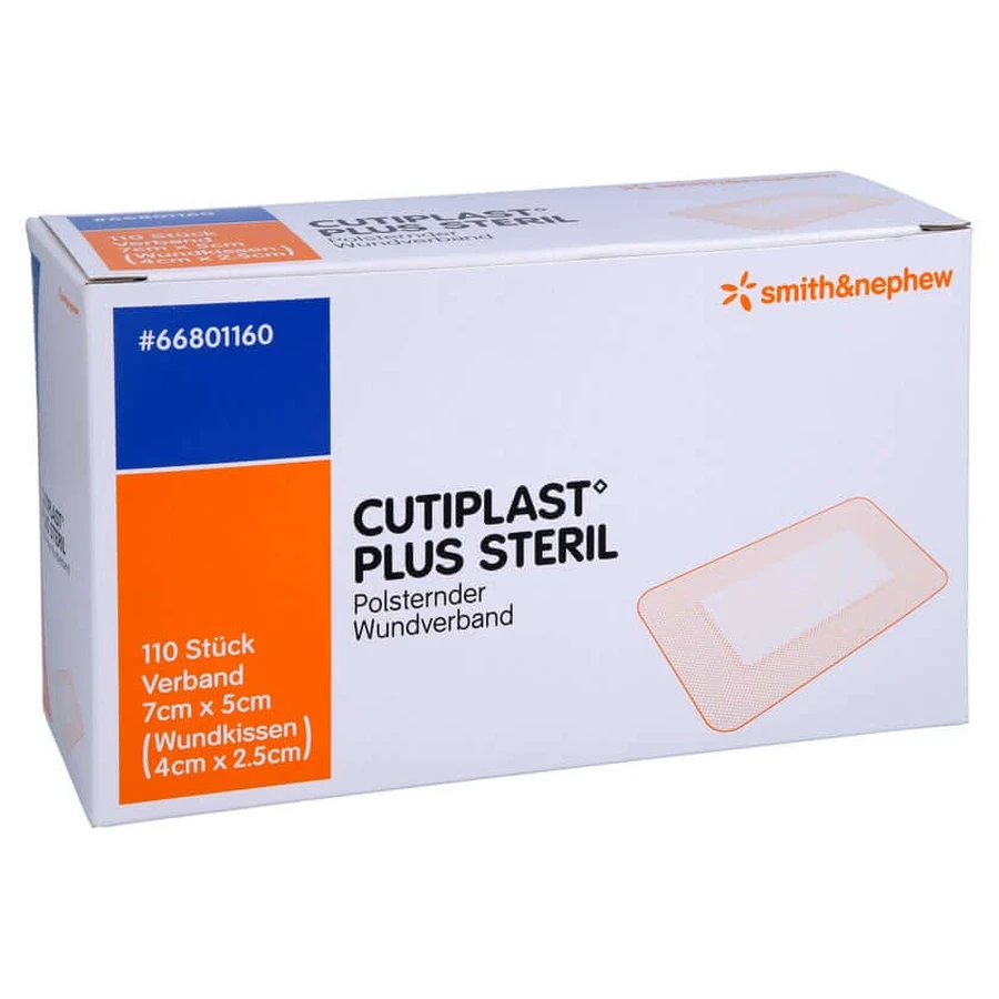 Cutiplast Plus Steriel 5x7 cm Verband 110 st.