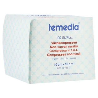Compresses non tissées non stériles 10x10 cm 4 plis 100 pcs.