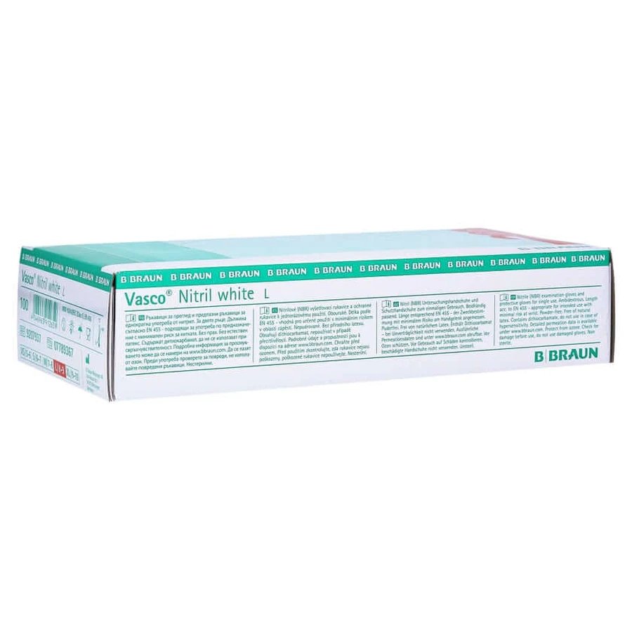 Vasco Nitrile White examination gloves 150 pcs 100 pcs
