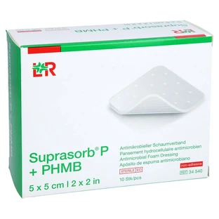 Suprasorb P+phmb schuimverband 5x5 cm 10 st.