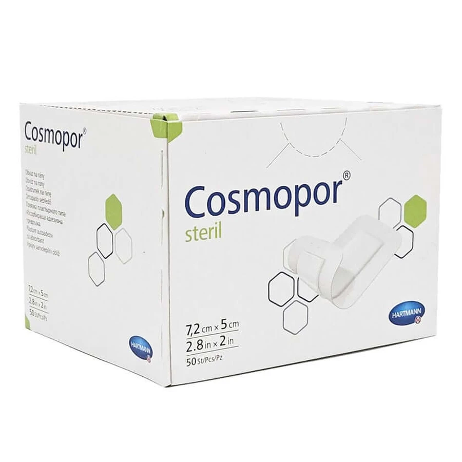 Cosmopor Sterylny opatrunek na rany 5x7,2 cm 50 szt.: ceny i cechy