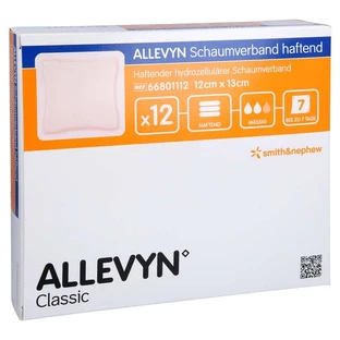 Allevyn foam dressing 12x13 cm adhesive 12 pcs.