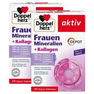 DH Vrouwen Mineralen + Collageen Depot 2X30 St