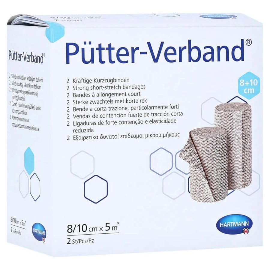 Bandage de Pütter 8/10 cmx5 m 2 pcs.