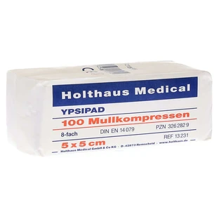 Compresas de gasa Ypsipad 5x5 cm no estéril 8 100 uds.