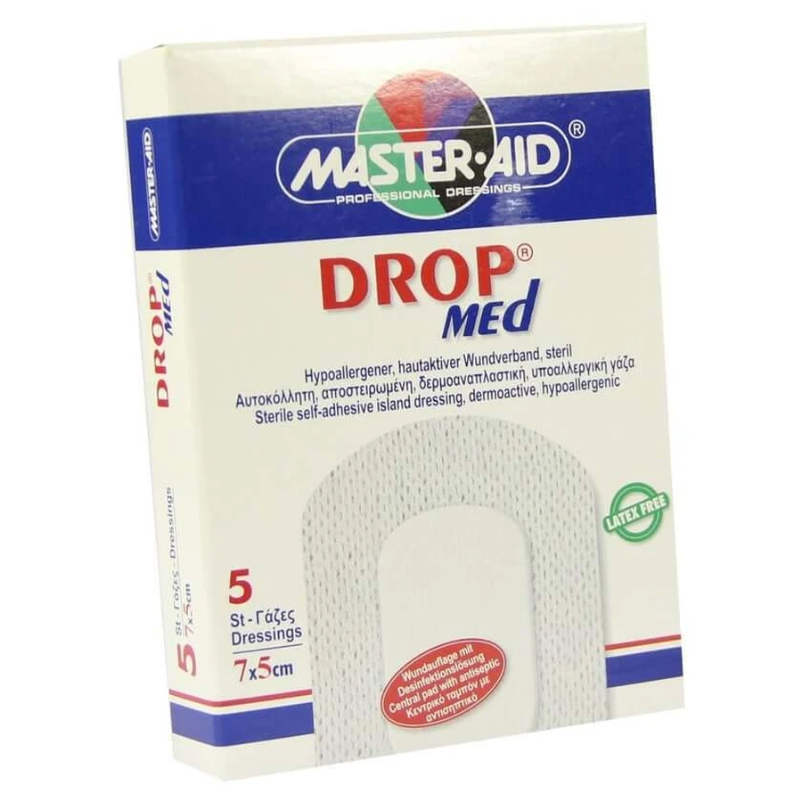 DROP med 5x7 cm opatrunek na ranę sterylny Maste 5 szt.: ceny i cechy
