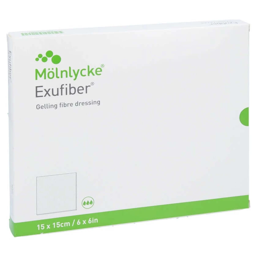 Exufiber 15x15 cm gelvezelzwachtel 10 stuks.