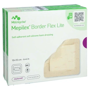 Mepilex Border Flex Lite Vendaje Espuma 10x10 Cm 10 uds.