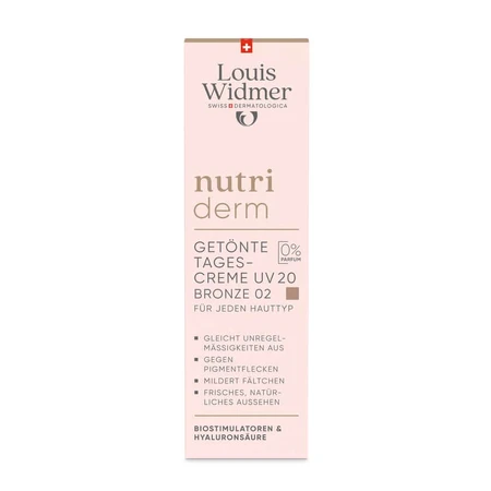 Widmer Nutriderm Crema de día con color 20 Bron.02 O.p 30 ml
