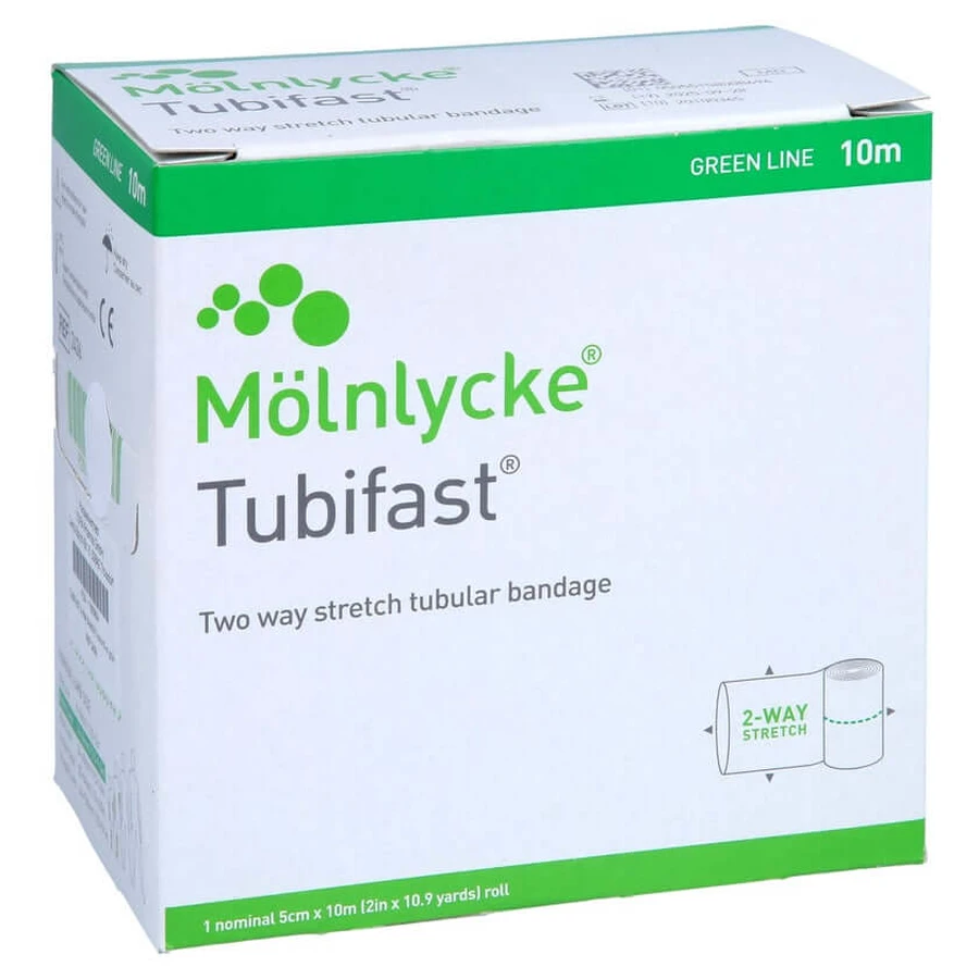 Tubifast 2-way Stretch 5 cmx10 m vert un 1 pc