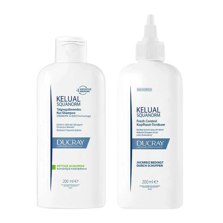 DUCRAY KELUAL Set Caspa Grasa 1 Set