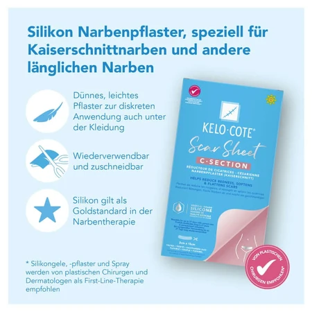 Kelo-cote Silikon-narbenpflaster Kaisers 1 St