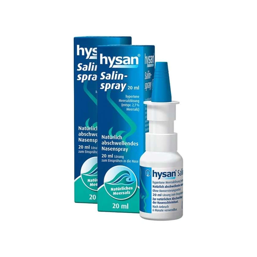 Hysan sól fizjologiczna spray 20 ml podwójne opakowanie 2X20 ml: ceny i cechy
