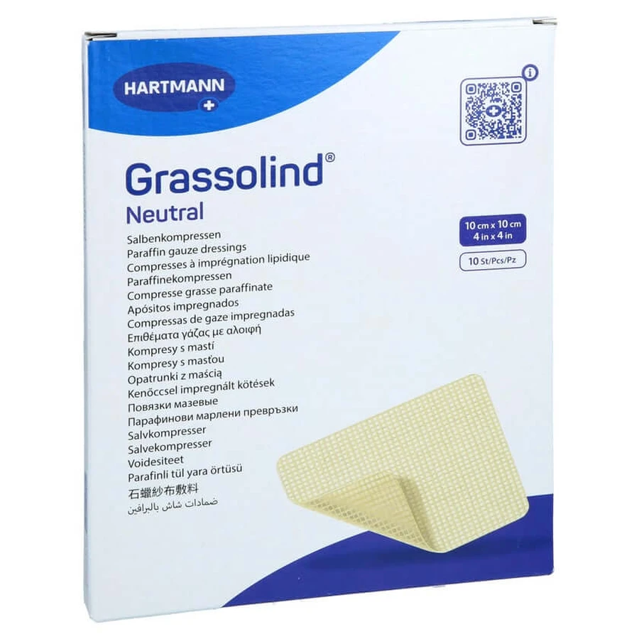Grassolind ointment compresses 10x10 cm ste 10 pcs.