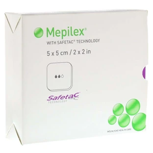 Mepilex 5x5 cm foam dressing 5 pcs.